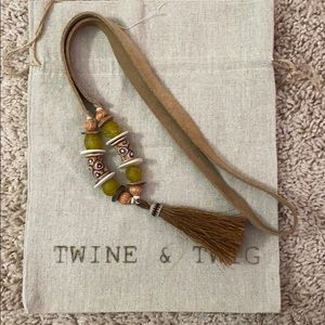 Twine & Twig - Tassle Slim Horsehair Necklace